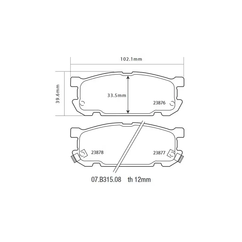 Brembo 07.B315.08 HP2000