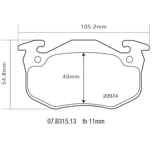 Brembo 07.B315.13 HP2000