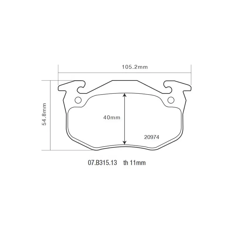 Brembo 07.B315.13 HP2000