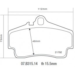 Brembo 07.B315.14 HP2000