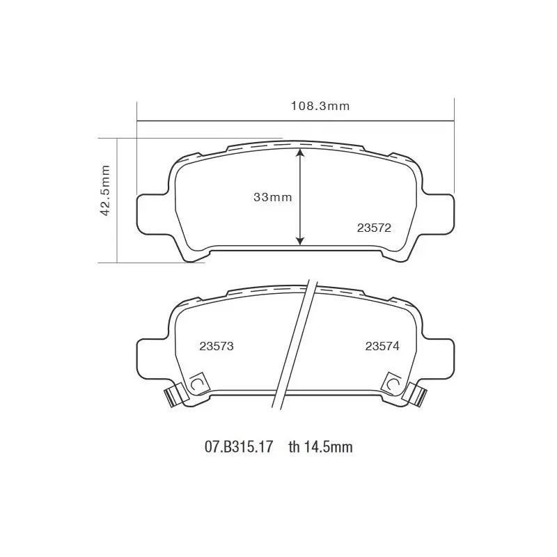 Brembo 07.B315.17 HP2000