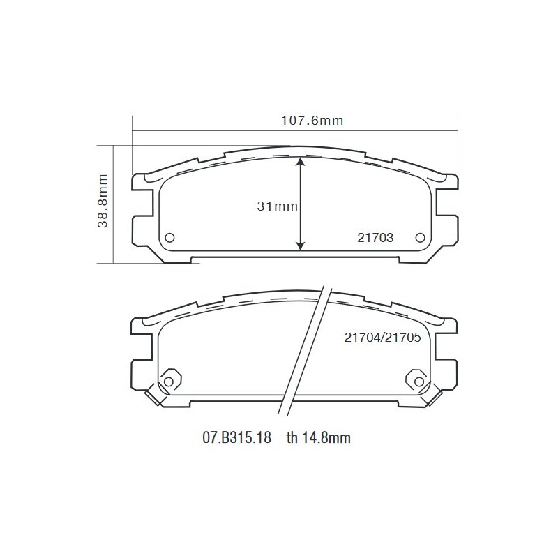 Brembo 07.B315.18 HP2000 Brembo 07.B315.18 HP2000