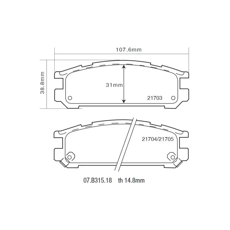 Brembo 07.B315.18 HP2000