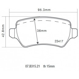Brembo 07.B315.21 HP2000