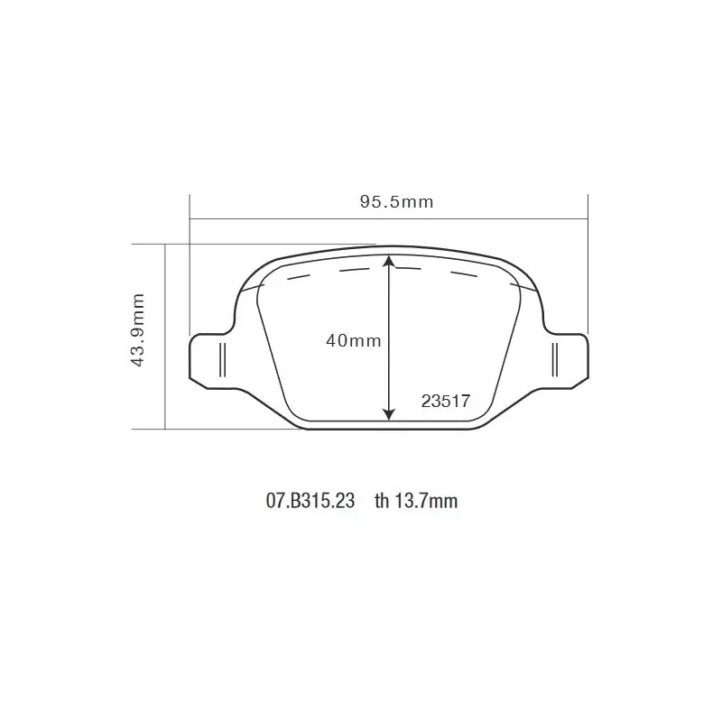 Brembo 07.B315.23 HP2000