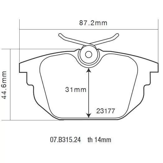 Brembo 07.B315.24 HP2000