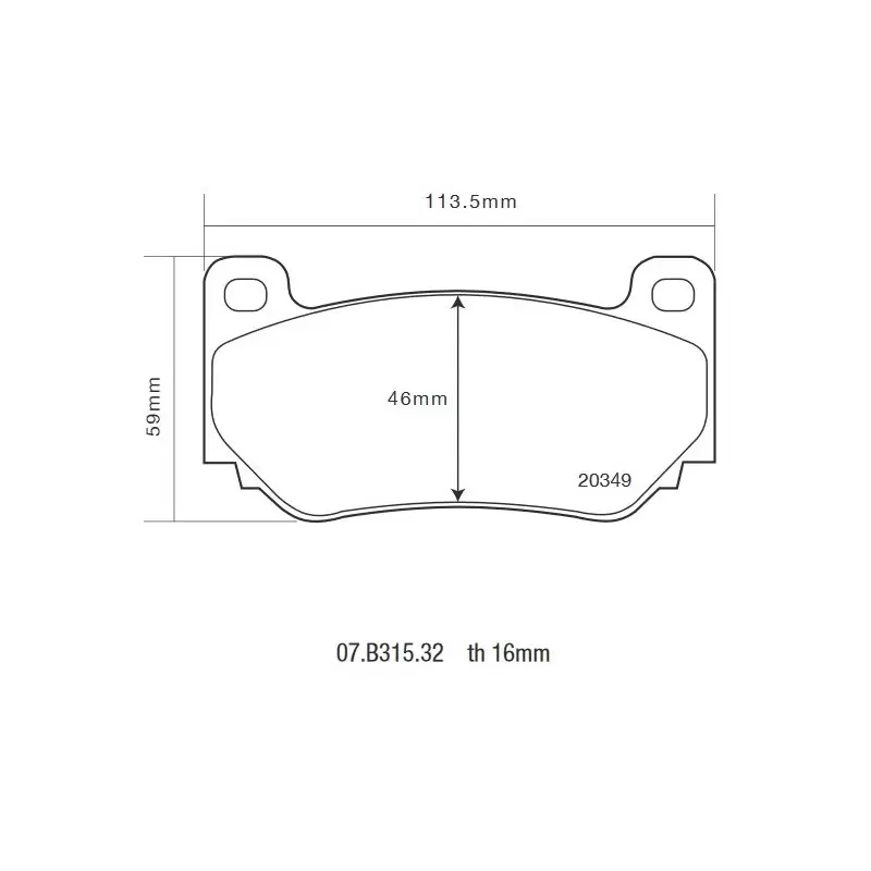 Brembo 07.B315.32 HP2000