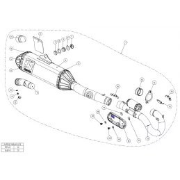 Akrapovic S-K4MET8-BNTA Kawasaki KX 450 F