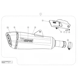 Akrapovic S-B12SO21-HALAGT Bmw R 1250 RT