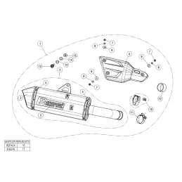 Akrapovic S-K10SO22-HWT Kawasaki Versys 1000