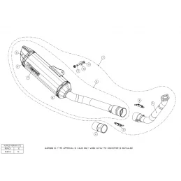 Akrapovic S-Y125R6-HZT Yamaha YZF-R 125