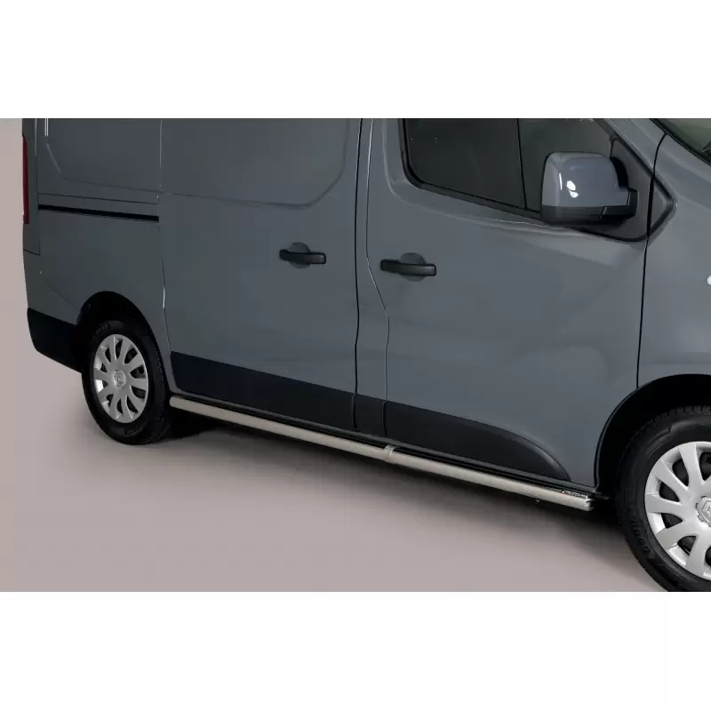 Protection Latérale Renault Trafic L1 (Avec Bouchons en Inox)