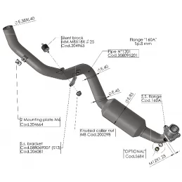 Leovince Kit Colectores Racing Honda X-Adv