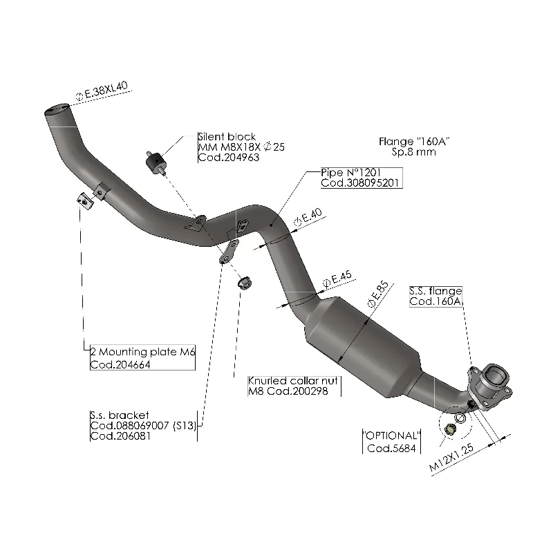 Leovince Kit Colectores Racing Honda X-Adv