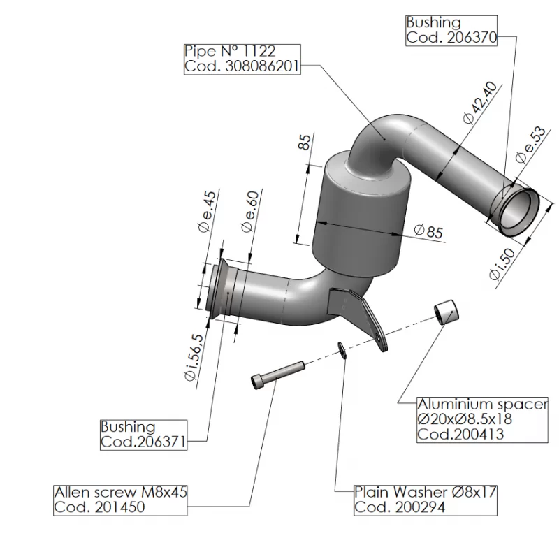 Auspuff für KTM Duke 125 GP Style Tuningauspuff mit ABE