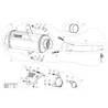 Akrapovic S-VE3SO9-HRSSBL Vespa GTV 300