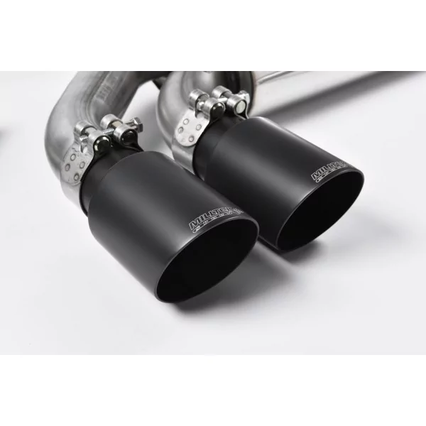 Échappement downpipe-back Milltek MCXAU103 pour Audi Coupe UR quattro 10v Turbo, embouts GT-90 noirs