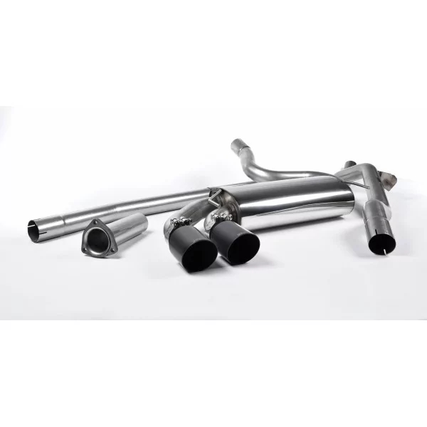 Échappement downpipe-back Milltek MCXAU103 pour Audi Coupe UR quattro 10v Turbo, embouts GT-90 noirs - détail