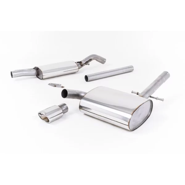 Échappement cat-back Milltek MCXVW216 pour Volkswagen Corrado VR6, embouts ovales polis