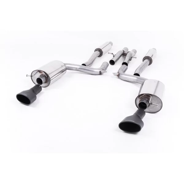 Milltek SSXAU228 cat-back exhaust for Audi RS6 C6 5.0 V10 biturbo quattro, black oval tips