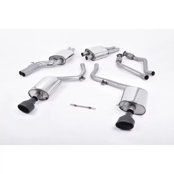 Milltek SSXAU266 cat-back exhaust for Audi S5 3.0 TFSI B8 Coupé & Cabriolet, black oval tips
