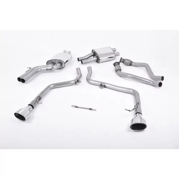 Milltek SSXAU357 cat-back exhaust for Audi S5 3.0 TFSI B8 Coupé & Cabriolet, polished oval tips