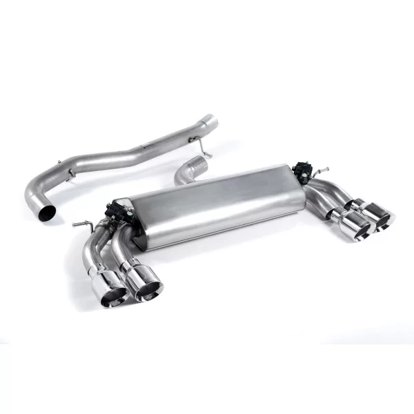 Échappement cat-back Milltek SSXAU393 pour Audi S3, embouts GT-100 polis
