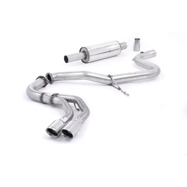 Milltek SSXAU358 cat-back exhaust for Audi A3 2.0 TDI 184PS MQB 2WD, polished GT-80 tips