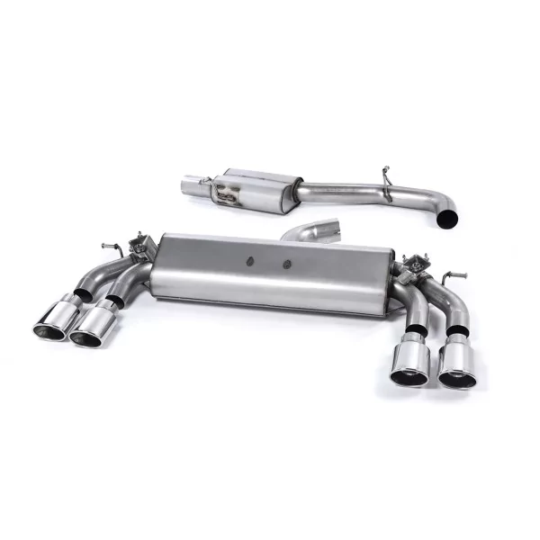Échappement cat-back Milltek SSXAU400 pour Audi S3 2.0 TFSI quattro 3-Door 8V/8V.2, embouts ovales polis