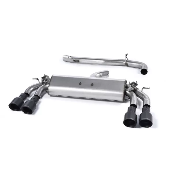Escape cat-back Milltek SSXAU415 para Audi S3, colas GT-100 negras