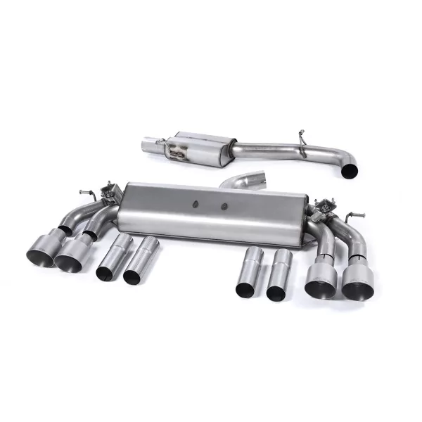 Milltek SSXAU472 cat-back exhaust for Audi S3, titanium GT-100 tips