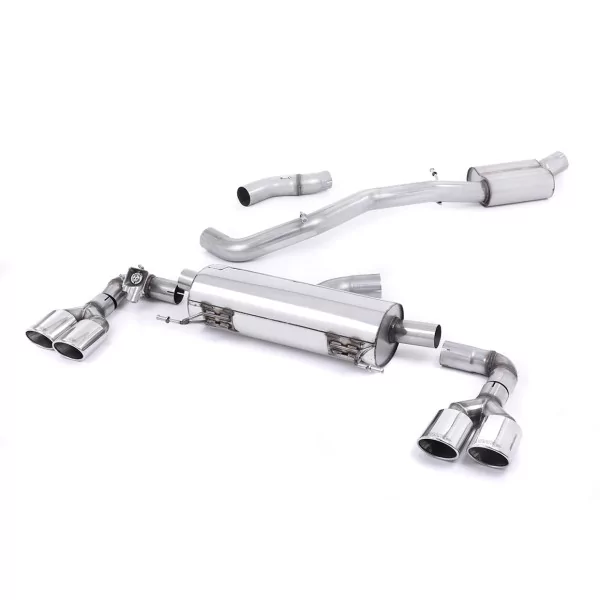 Milltek SSXAU487 cat-back exhaust for Audi S1 2.0 TFSI quattro, polished oval tips