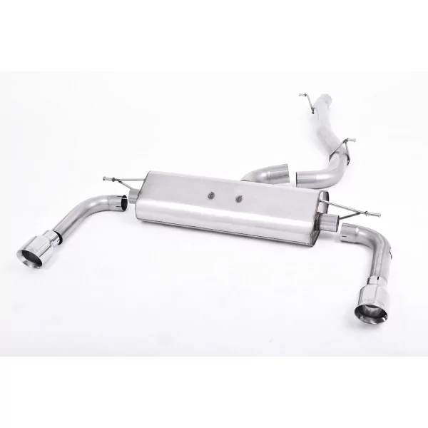 Échappement cat-back Milltek SSXAU482 pour Audi A3 2.0 TFSI quattro Sedan 8V, embouts GT-100 polis