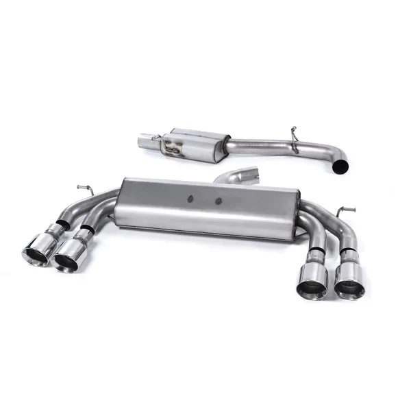 Milltek SSXAU528 cat-back exhaust for Audi S3 2.0 TFSI quattro 3-Door 8V/8V.2, polished GT-100 tips