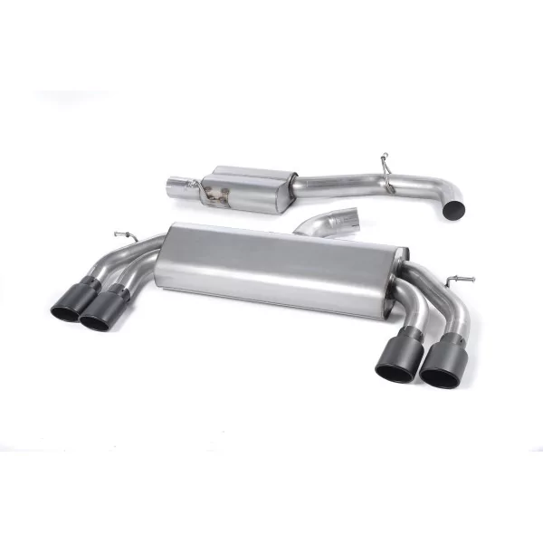 Milltek SSXAU525 cat-back exhaust for Audi S3 2.0 TFSI quattro 3-Door 8V/8V.2, black oval tips