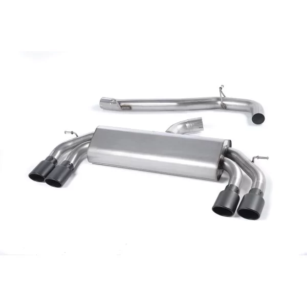 Milltek SSXAU520 cat-back exhaust for Audi S3 2.0 TFSI quattro 3-Door 8V/8V.2, black oval tips