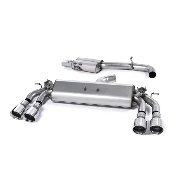 Escape cat-back Milltek SSXAU537 para Audi S3 2.0 TFSI quattro Sportback 8V/8V.2, colas GT-100 pulidas