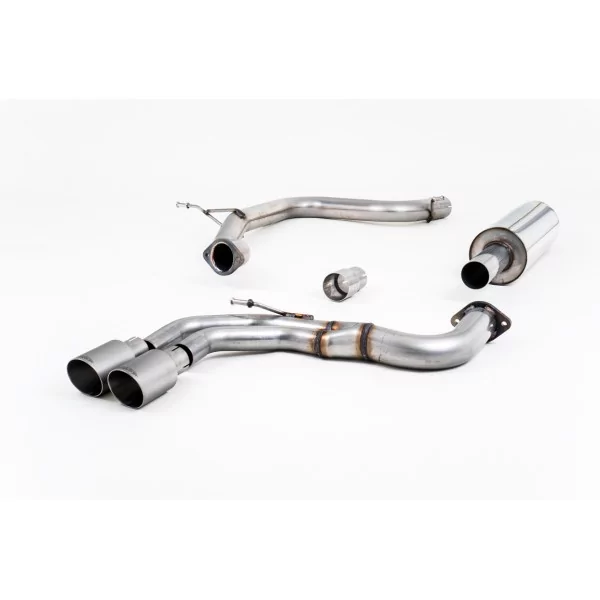 Milltek SSXAU568 cat-back exhaust for Audi A3 2.0 TDI 184PS MQB 2WD, titanium GT-80 tips