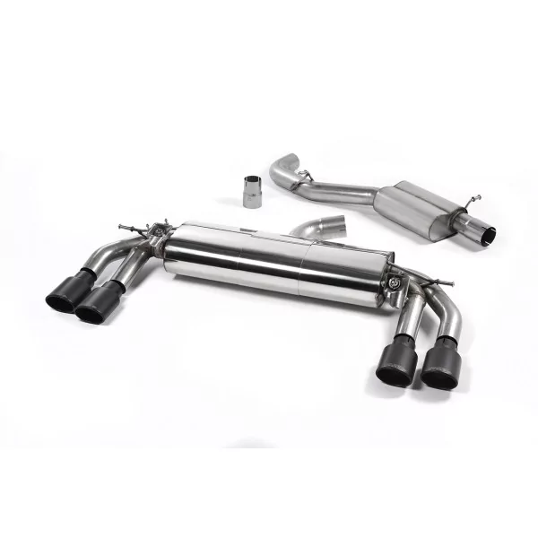 Milltek SSXAU578 cat-back exhaust for Audi TT Mk3 TTS 2.0TFSI Quattro, black oval tips