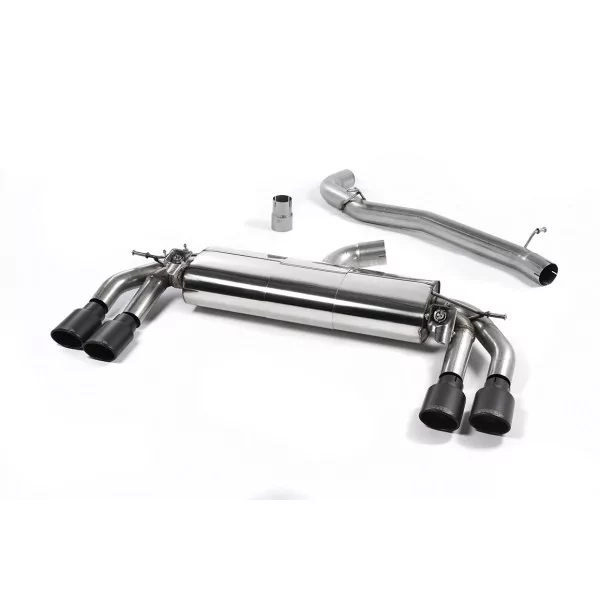 Échappement cat-back Milltek SSXAU576 pour Audi TT Mk3 TTS 2.0TFSI Quattro, embouts ovales noirs