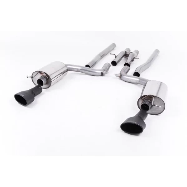 Milltek SSXAU603 cat-back exhaust for Audi RS6 C6 5.0 V10 biturbo quattro, black oval tips