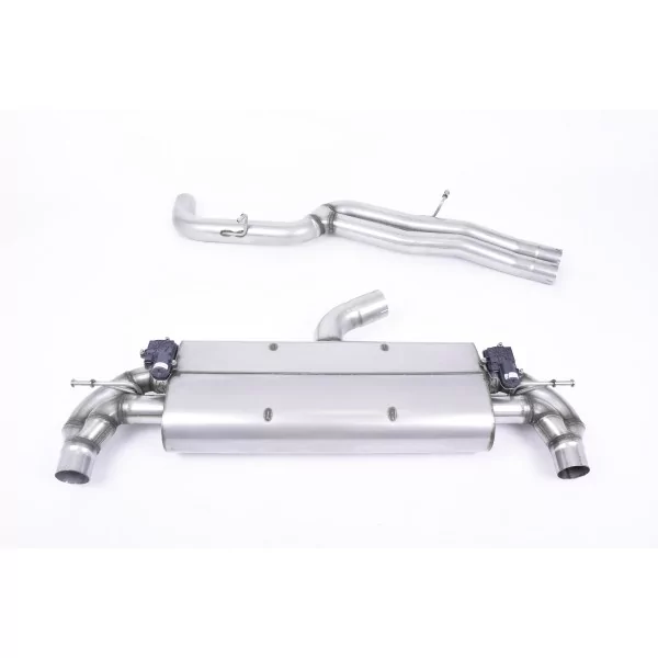 Milltek SSXAU731 cat-back exhaust for Audi TT Mk3 TTRS 2.5TFSI Quattro, black oval tips