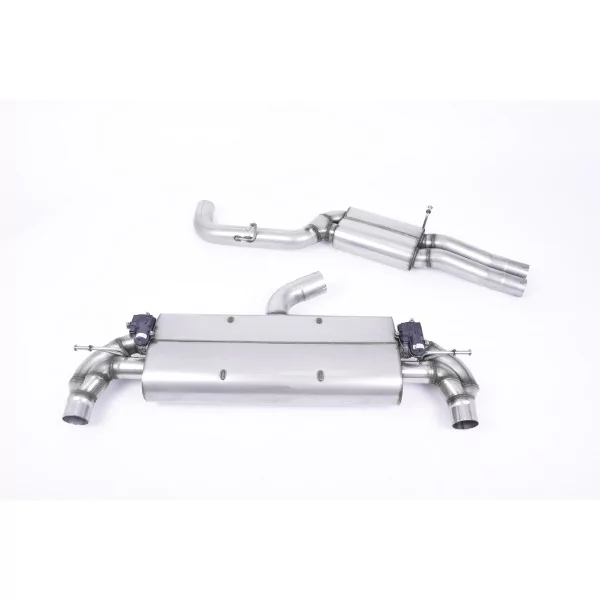 Milltek SSXAU730 cat-back exhaust for Audi TT Mk3 TTRS 2.5TFSI Quattro, black oval tips