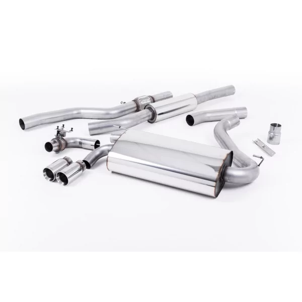 Milltek SSXBM1000 cat-back exhaust for BMW 4 Series F32 428i Coupé, polished GT-76 tips