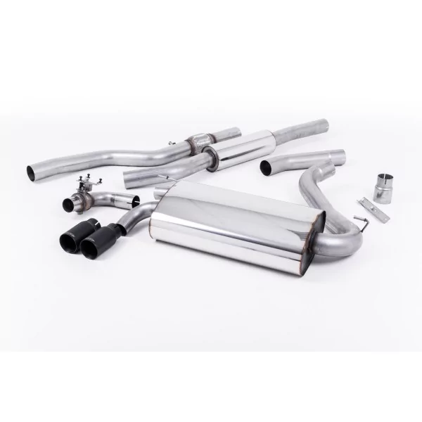 Milltek SSXBM1001 cat-back exhaust for BMW 4 Series F32 428i Coupé, black GT-76 tips
