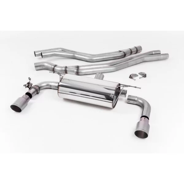 Milltek SSXBM1058 cat-back exhaust for BMW 2 Series M240i Coupe, titanium GT-90 tips