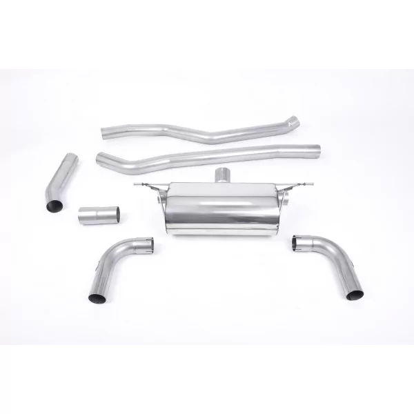 Milltek SSXBM1068 cat-back exhaust for BMW 3 Series F30 320i L M Sport Saloon, black GT-90 tips