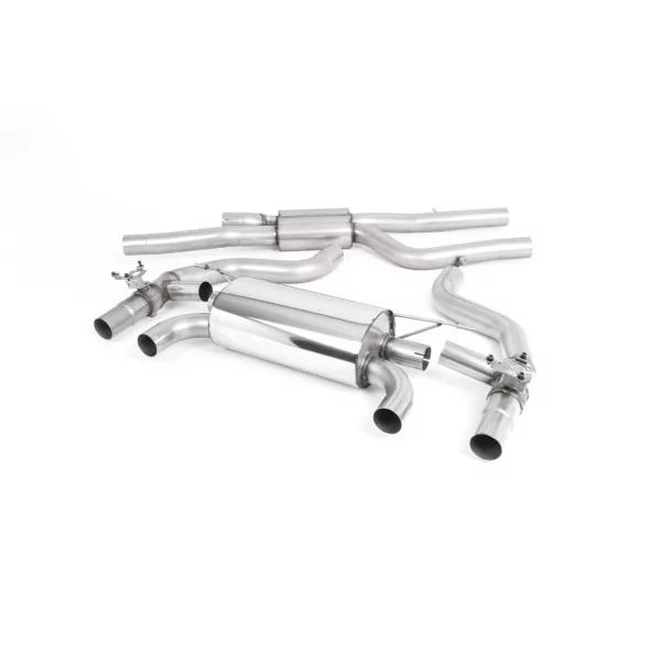 Échappement cat-back Milltek SSXBM1083 pour BMW 2 Series M2 Competition Coupé, embouts GT-90 titane brûlé