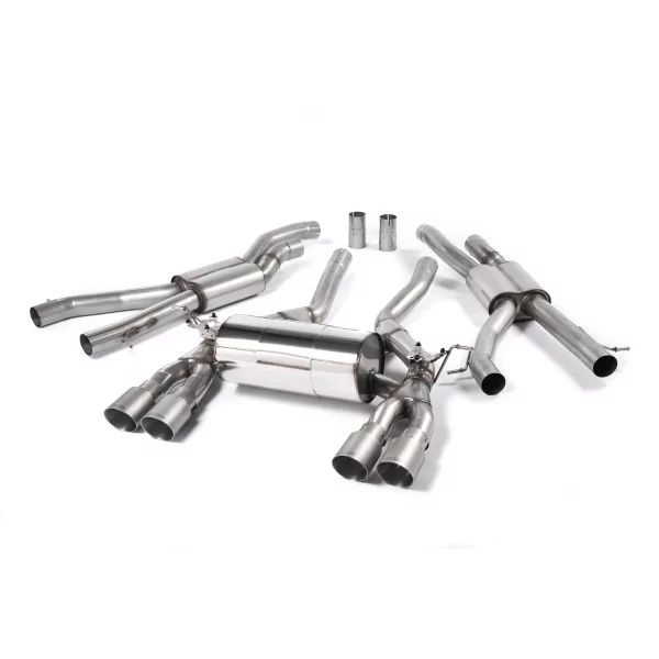 Milltek SSXBM997 cat-back exhaust for BMW, titanium GT-90 tips