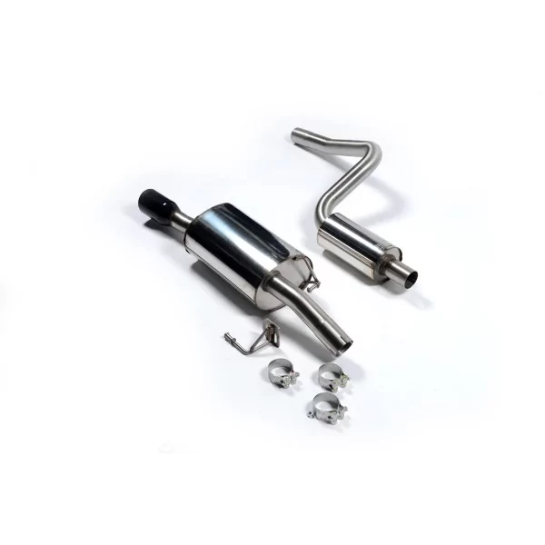 Scarico cat-back Milltek SSXFD053 per Ford Fiesta Mk6 ST 150, terminali neri
